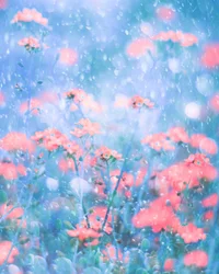 Dromerige roze bloemen