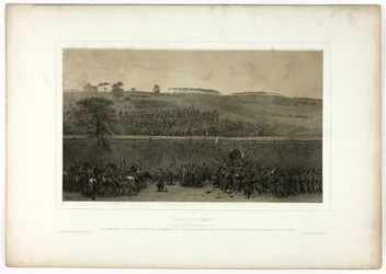 Verovering van de Villa Pamfili, uit Souvenirs d’Italie: Expédition de Rome