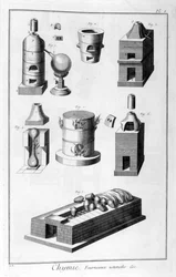 Chemie, ovenbenodigdheden, 1751-1777