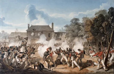 Verdediging van Château de Hougoumont door de flankcompagnie, Coldstream Guards 1815, 1815