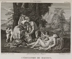Denis-Sébastien Leroy, Chataigner en Niquet - De opvoeding van Bacchus, naar Nicolas Poussin - 1802-1815