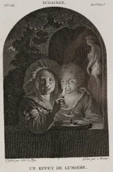 Denis-Sébastien Leroy et Mécou - Een lichteffect, naar Schalken - 1802-1815