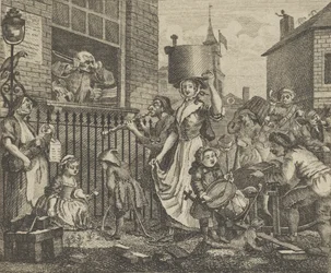 De woedende muzikant, ca. 1800
