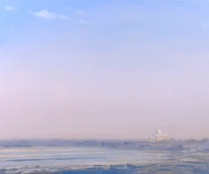 Taj Mahal vanuit Agra Fort