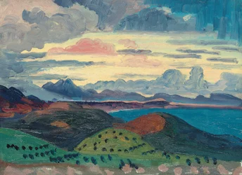 Zonsondergang over de Dalmatische kust