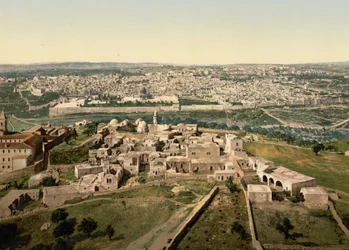 Algemeen Uitzicht, Jeruzalem, Heilig Land, c.1890-c.1900