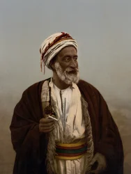 Sjeik van een Palestijns dorp, Heilig Land