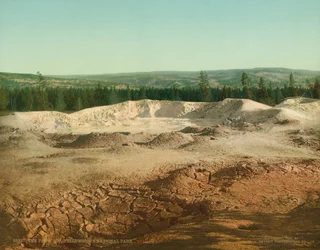 De Paint Pot, Nationaal Park Yellowstone, omstreeks 1902