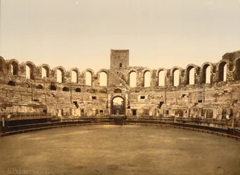 Arena, Arles, Frankrijk, Fotochrome print, ca. 1900