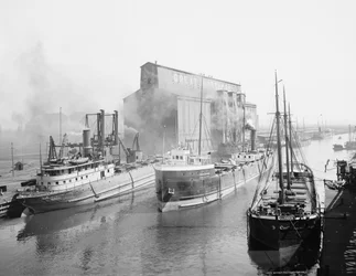 Great Northern Elevator en scheepvaart, Buffalo, New York