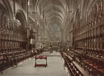 Lincoln Cathedral koor, ca. 1900