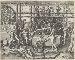 Huwelijksfeest van Amor en Psyche (midden deel)