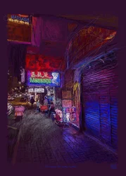 Perdido en Hong Kong, 2022 (digitaal kunstwerk gemaakt op iPad)