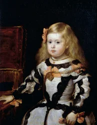 Portret van infante Margarita (1651-1673), dochter van koning Filips IV van Spanje en zijn tweede vrouw Mariana van Oostenrijk