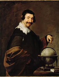 De geograaf (schilderij op doek)