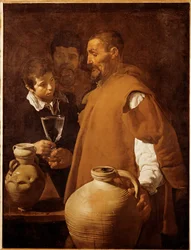 Waterverkoper in Sevilla, Spanje