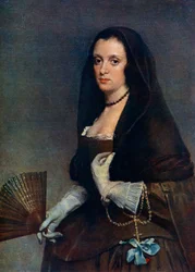 De Dame met een Waaier, ca. 1630-1650, 1912