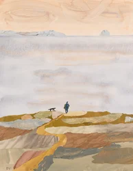 Herfstochtend zwemmen (collage)
