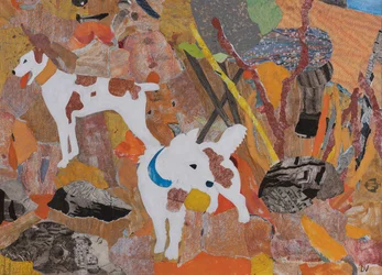De honden van Hunding, Ringcyclus van Wagner, 2024 (collage)
