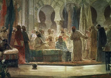 Abd al-Rahman III (891-961) Ontvangt de Ambassadeur