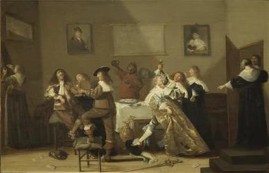 Tafereel in een taverne