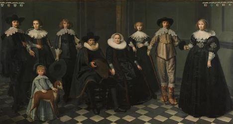 Portret van de familie van Dirck Bas Jacobsz