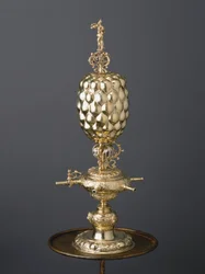 Verguld truc drinkbeker, circa 1630