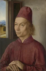 Portret van een man Jan van Winckele, 1462