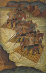 De rivier oversteken