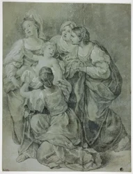 Groep van Vier Vrouwen en Kind
