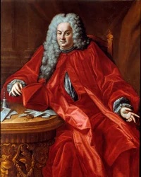 Portret van Domenico Canevari (1683-1745) doge van de Republiek Genua tussen 1742 en 1744