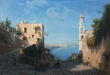 Uitzicht op Posillipo vanaf de kerk van Sint Anna