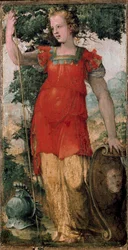 Vrouwelijk personage, misschien Minerva