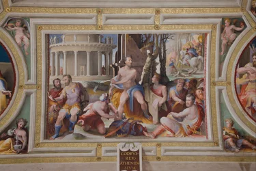 Het offer van Codrus, koning van Athene Openbare deugden van Griekse en Romeinse helden, 1529-1535