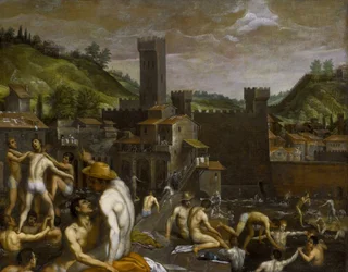 Badgasten in San Niccolo