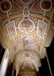 Fresco van het plafond van de loggia van de Villa Medicea, genaamd de Ferdinanda, 1596-1600