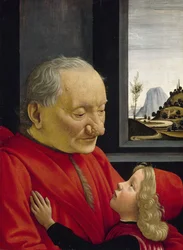 Een oude man en zijn kleinzoon, 1488
