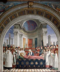 De begrafenis van Sint Fina