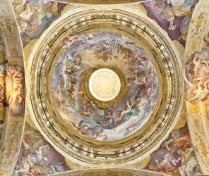 De koepel met de voorstelling van de Kroning van de Maagd, detail, laatste twintig jaar van de zeventiende eeuw