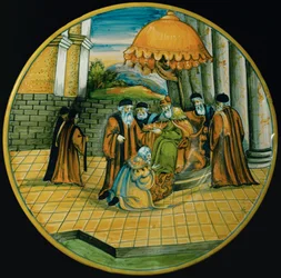 Doge Enrico Dandolo kroont Baldwin I