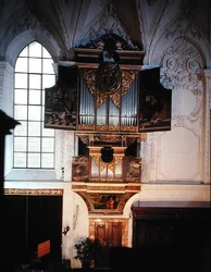 Uitzicht op het Renaissance-orgel