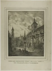 Voormalig domkerkhof bij de oude pastorie en het klooster in Regensberg