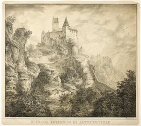 Kasteel Kipfenberg in de vallei van Altmühl