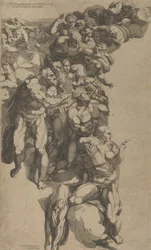 Groep van het Laatste Oordeel, St. Bartholomeus, St. Petrus en andere apostelen, 16e eeuw