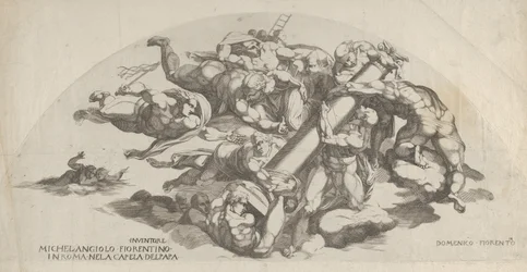 Groep uit het Laatste Oordeel, Engelen die de Kolom van de Geseling dragen, 16e eeuw