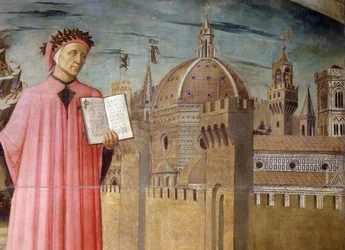 Portret van Dante Alighieri, Florence en de allegorie van de Goddelijke Komedie
