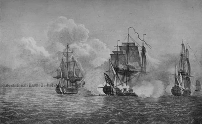 Verovering van de Thetis en Phenix, ca. 1770