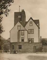 Canonbury Tower, een oud herenhuis omgebouwd tot een sociale club, ca. 1935