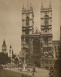 De Hand van Wren in de Structuur van Westminster Abbey, c1935