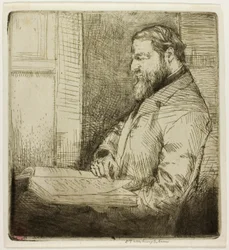 Portret van Franse Student